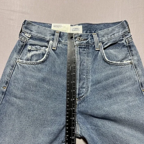 Citizens‎ Of Humanity Amari Ultra Wide Leg Dweller Jeans Womens 23 Blue 26x32